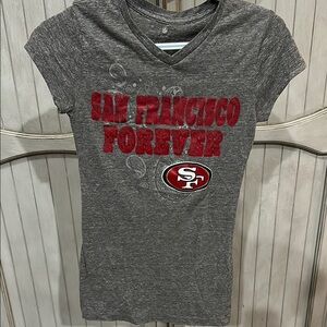 NFL Gray and Red Short Sleeve Tees